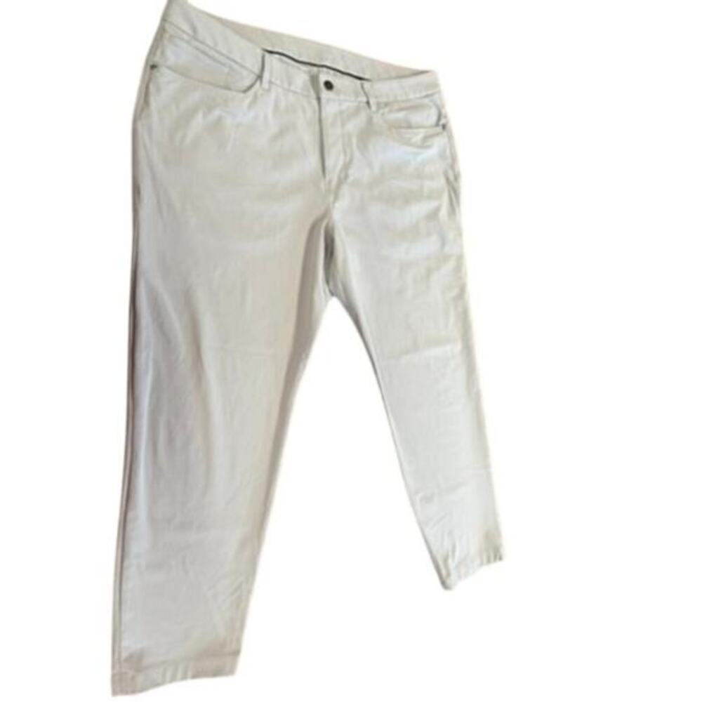 LULULEMON" Men's Gray Pants SZ 38 Athletica ABC FIT LM5AQRS Summer VACATION WEAR